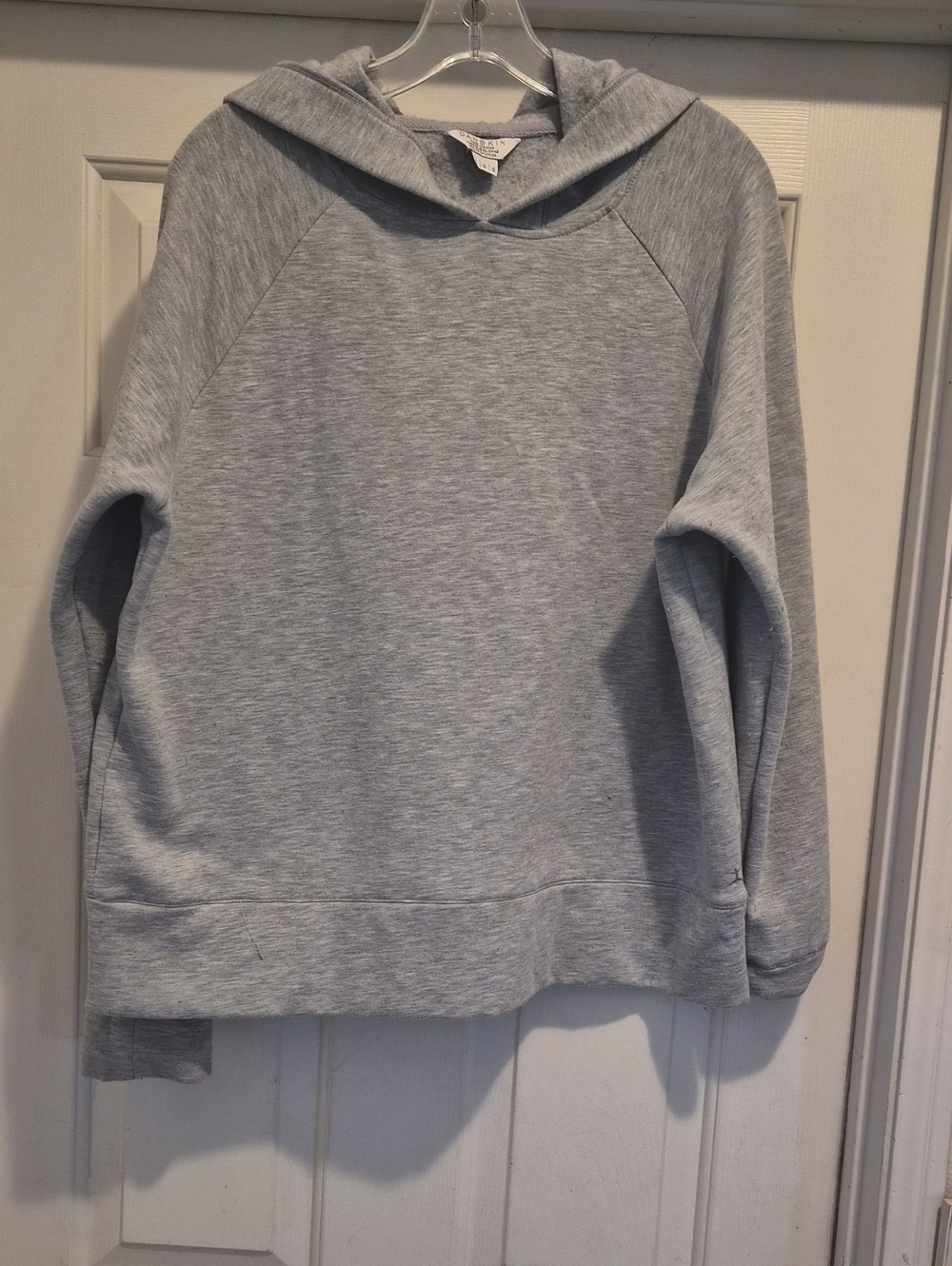 Danskin Light Gray Pullover Hoodie Sweatshirt